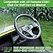 10L0L Golf Cart Steering Wheel, Generic of Most Golf cart EZGO Club Car Yamaha (style1 Gray)