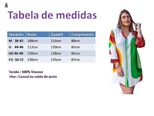 Bata Indiana Feminina Viscose Saida Praia Casual Boho Chic (as2, alpha, xg, plus, regular, Branco)