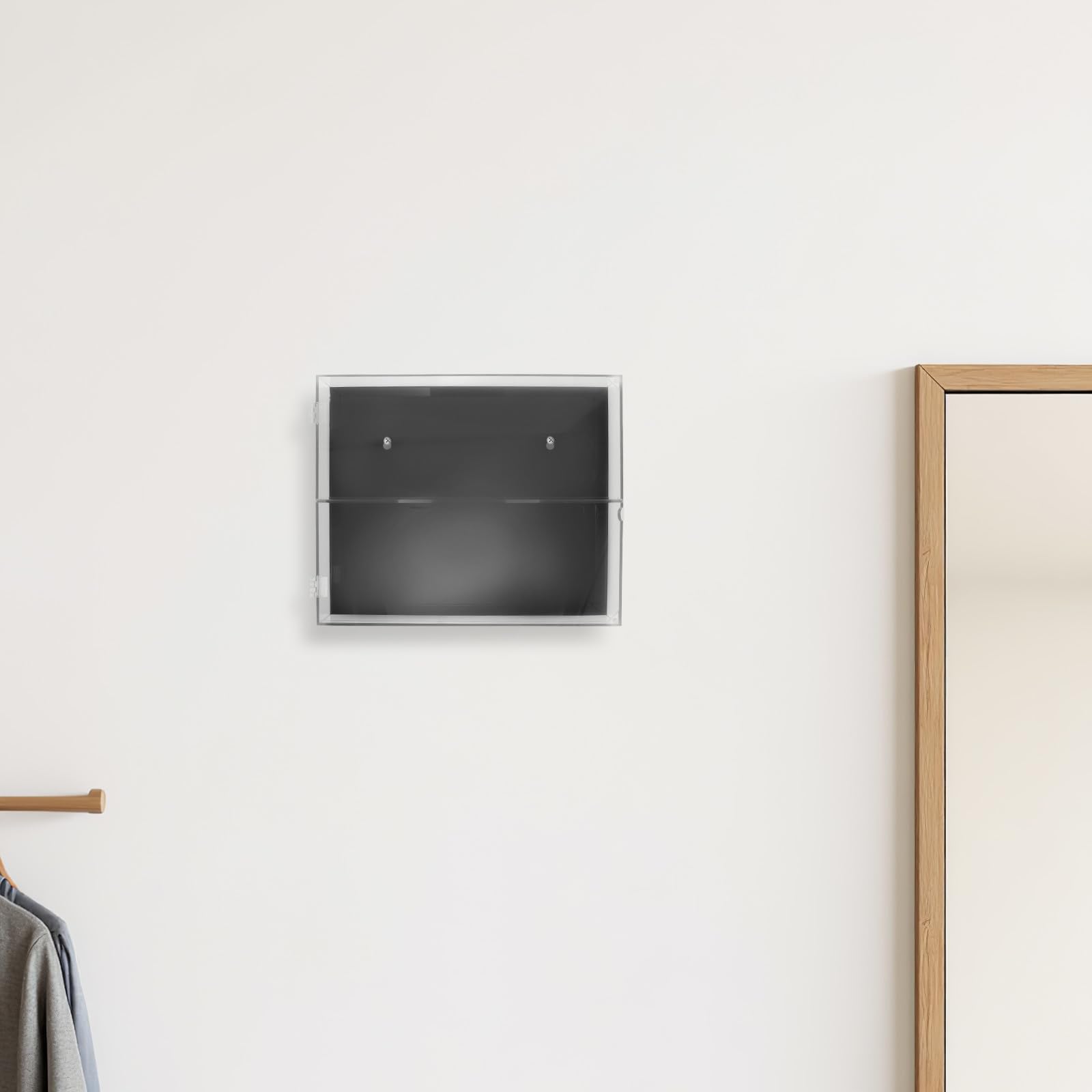 YARNOW Vitrina expositora de Tarjetas con protección UV, para Montaje en Pared, de acrílico Transparente, para Tarjetas coleccionables de fútbol, ​​béisbol, Baloncesto, Hockey y cómics.