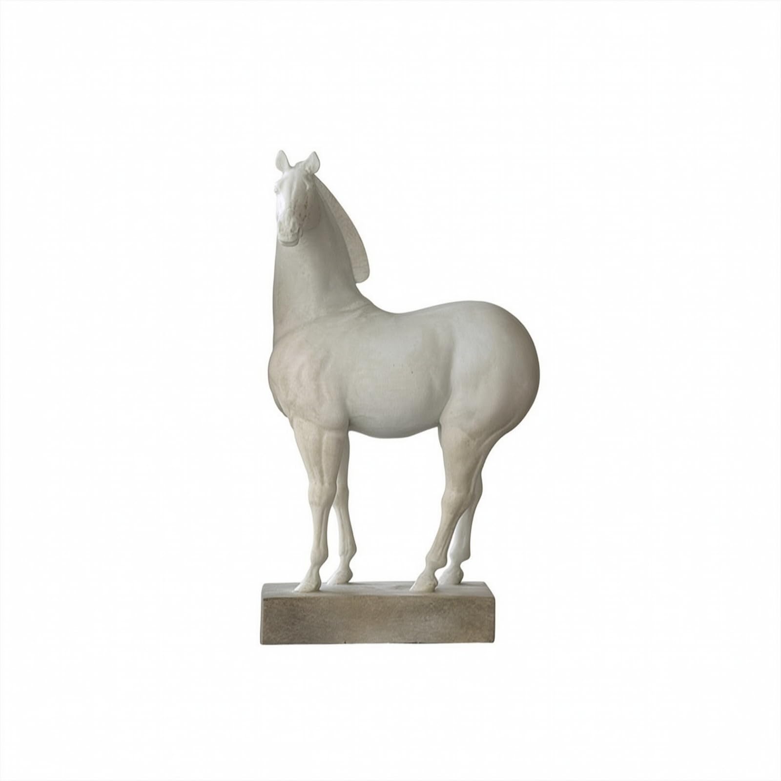 Estatua Caballo con Base Estable Estatua Caballo Pie Elegante Adorno para Recibidor, Oficina, Color to 4, Pequeño 170 95 285mm