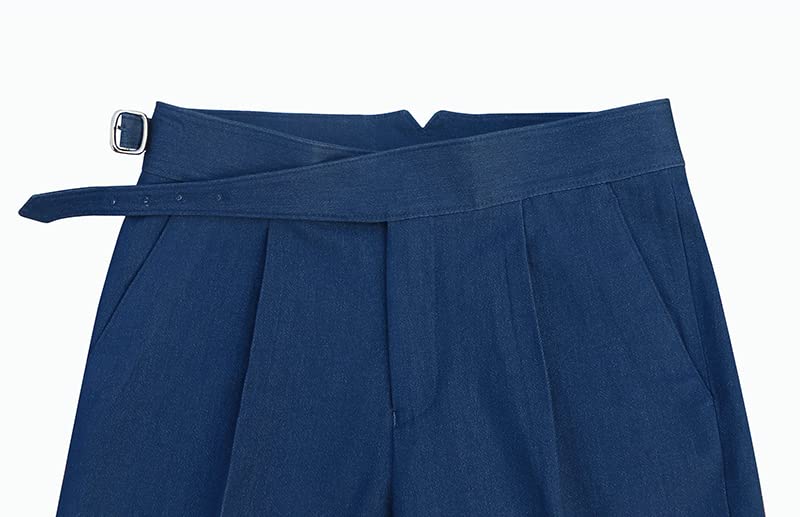 Men's Gurkha Naples Italian Style Pants Wrinkle Resistant Fabric No Belt Needed3