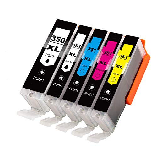Amazon.co.jp: キャノン BCI-350XL BCI-351XL 5本 Canon 互換