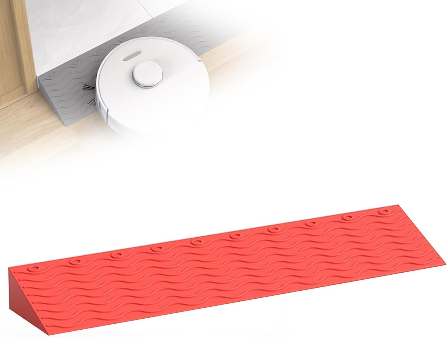 Podjazd dla wózków inwalidzkich, drzwi wejściowe dla wózków inwalidzkich, łazienka z możliwością przycięcia(Rosso,99x20x9.5cm)