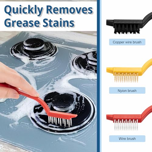Image of 13Pcs Crevice Cleaning Brush Set, Multifunctional Hard Bristle Crevice Cleaning Brushes Tools for Deep Cleaning Gaps, Kitchens, Tight Spaces, Corners, Bottles, Cups, Teapots, Sinks, Bathrooms