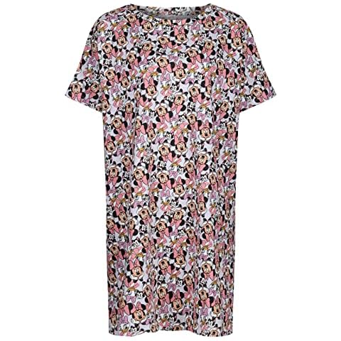 Ladies Character Nightie Short Sleeve Nightdress UK 10-20 New (Grey AOP - XL) Cover