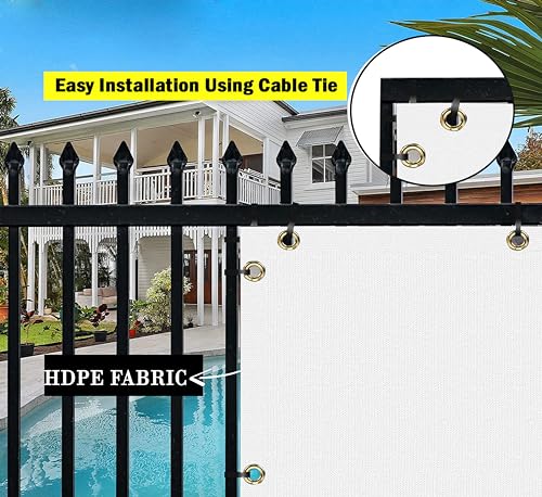 Image of HDPE Fabric Self Fold Baby Kids Safety Net Protector for Balcony & Staircase Railing Guard,Balcony Stairway Net Baby Safety Products for Indoor&Outdoor(White Color, 2X6 MTR)