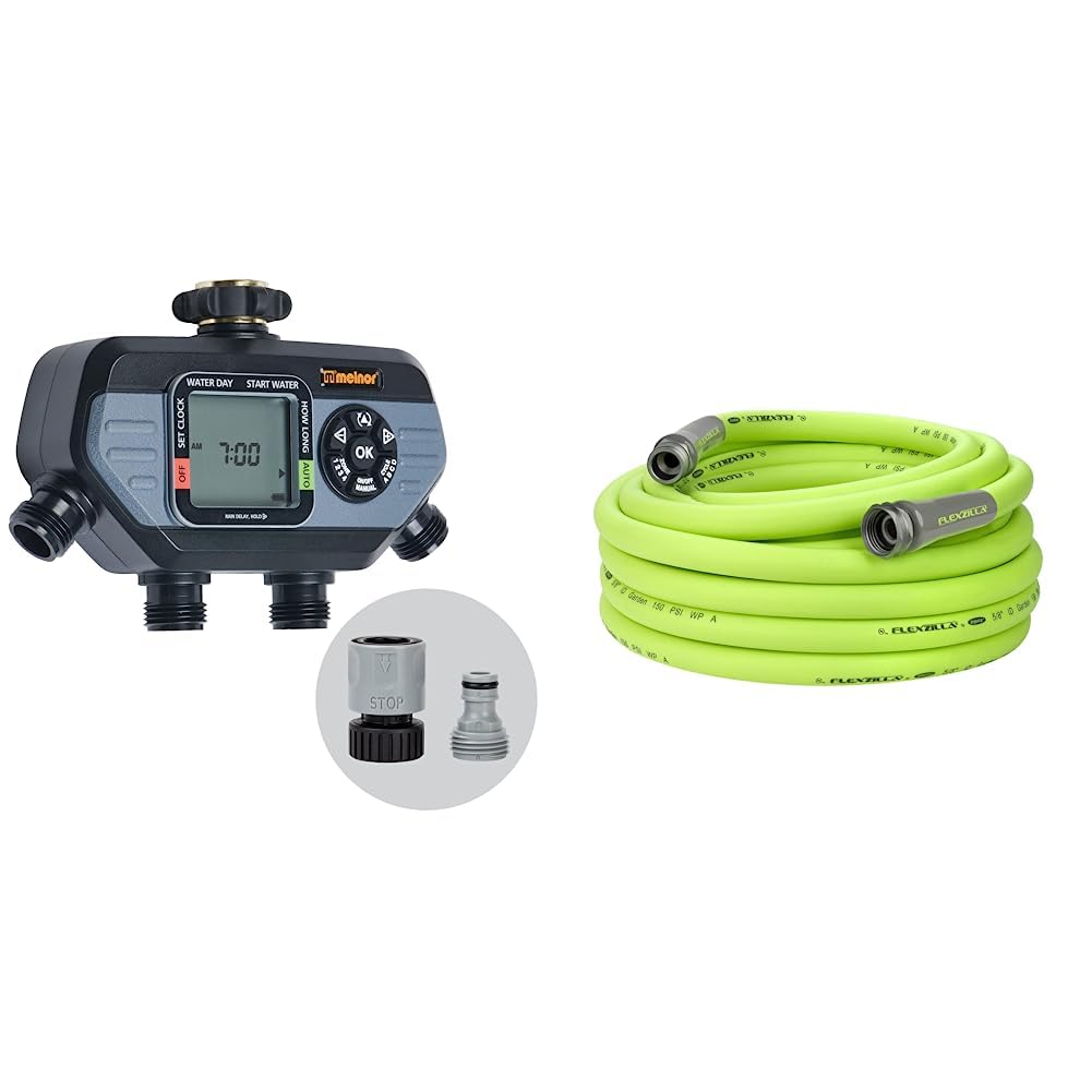 Amazon.com : Melnor 65141AMZ 4 Zone Digital Water Timer, Grey