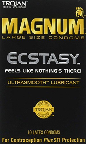 Condom Magnum Ecstasy Ultrasmooth Lubricated, 2 Boxes (20 Condoms)