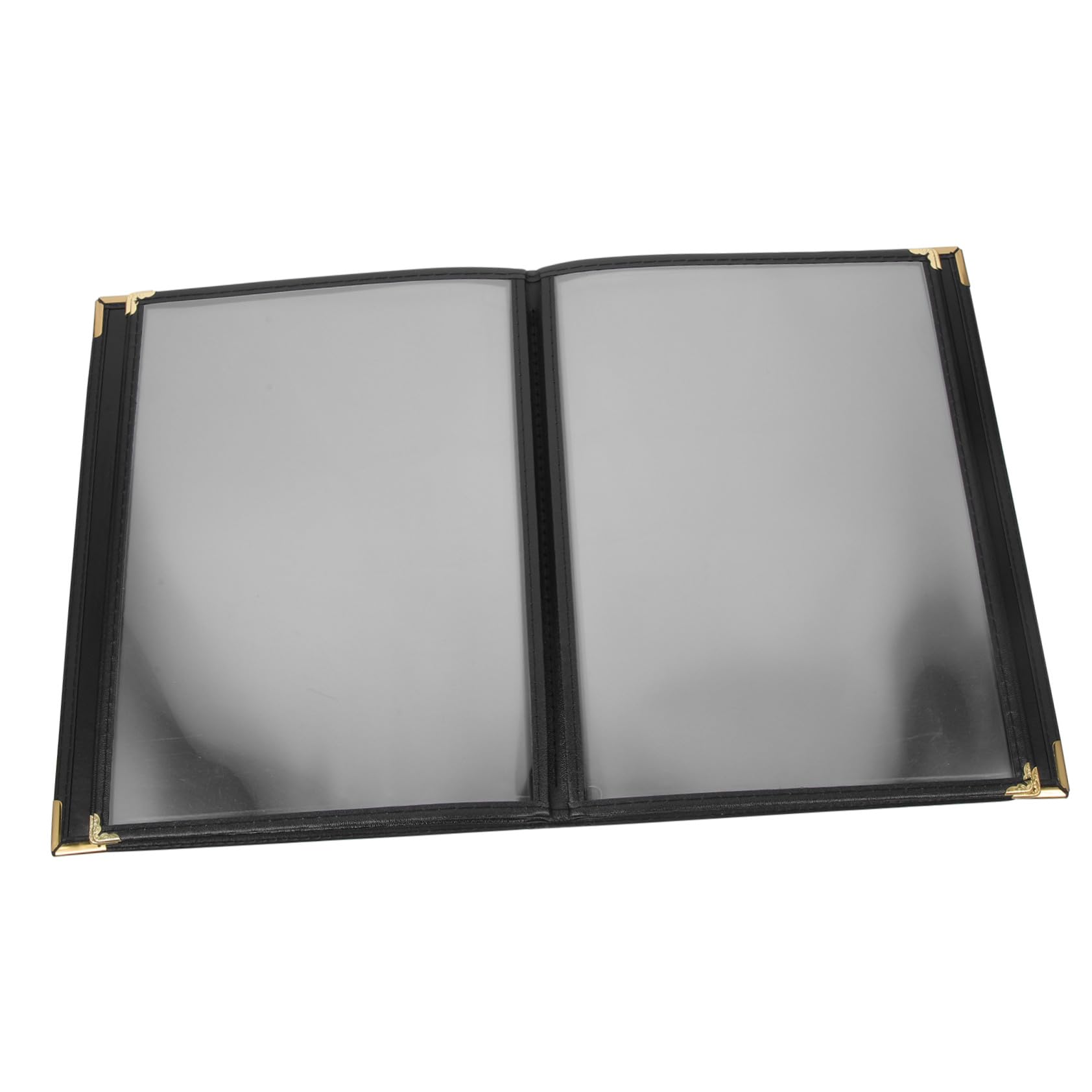 Carpeta para Recetas de Pvc Flexible Transparente, Soporte para Menús de Restaurantes 4 Hojas Internas, Protector de Menú Resistente para Cafeterías y Hoteles, Organizador