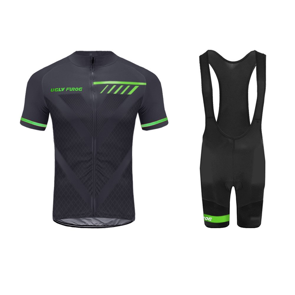 UGLY FROG Manga Corta Maillot Ciclismo De Hombre Verano Ropa De Triatlon Transpirables Verano Style HDZ08
