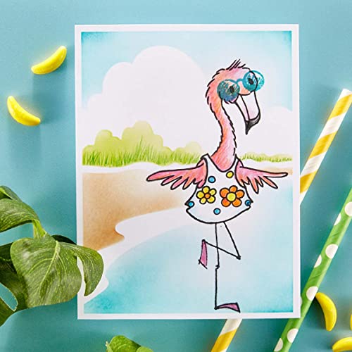 Stampendous Sunny Backdrop Stencils, GREY - Image 2