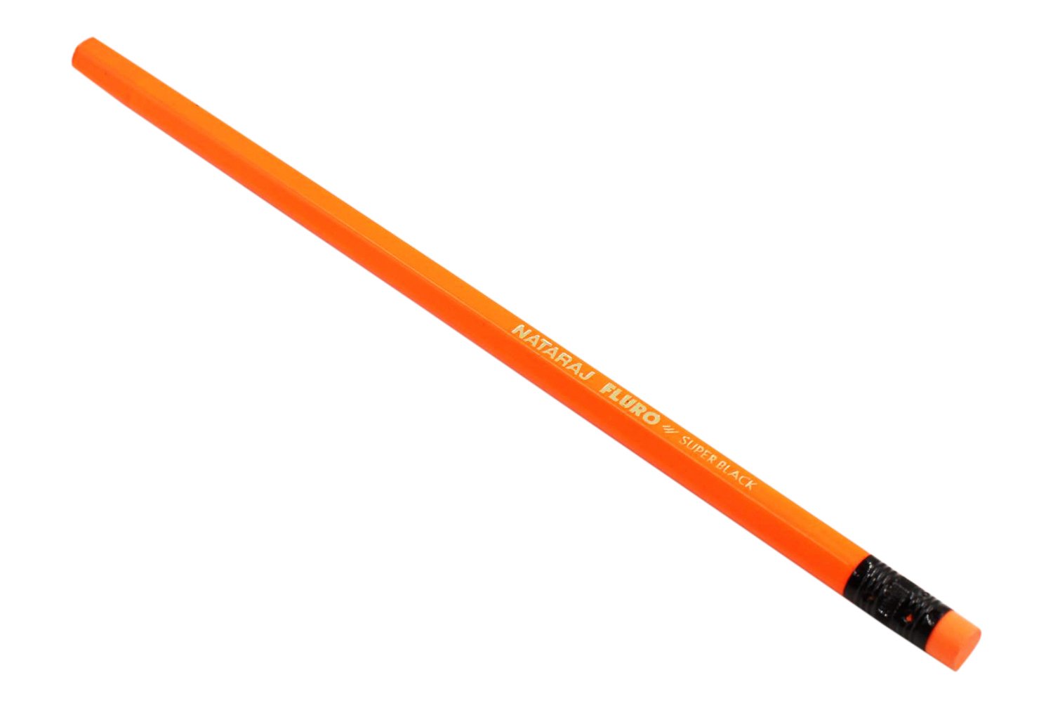 NATARAJ Fluro Rubber Tipped Neon Pencils with Sharpener and Eraser (Pack of 5) product image 3