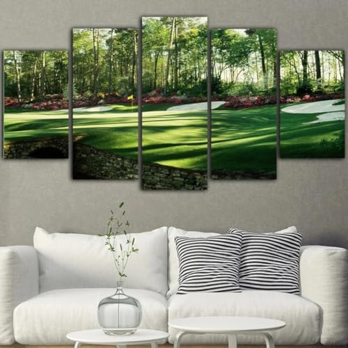 Tableau Augusta Masters Golf grand format pour décoration salon et bureau passionné