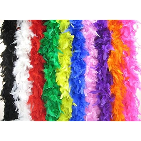 Boa en plumes noir 180 cm Feather Cover