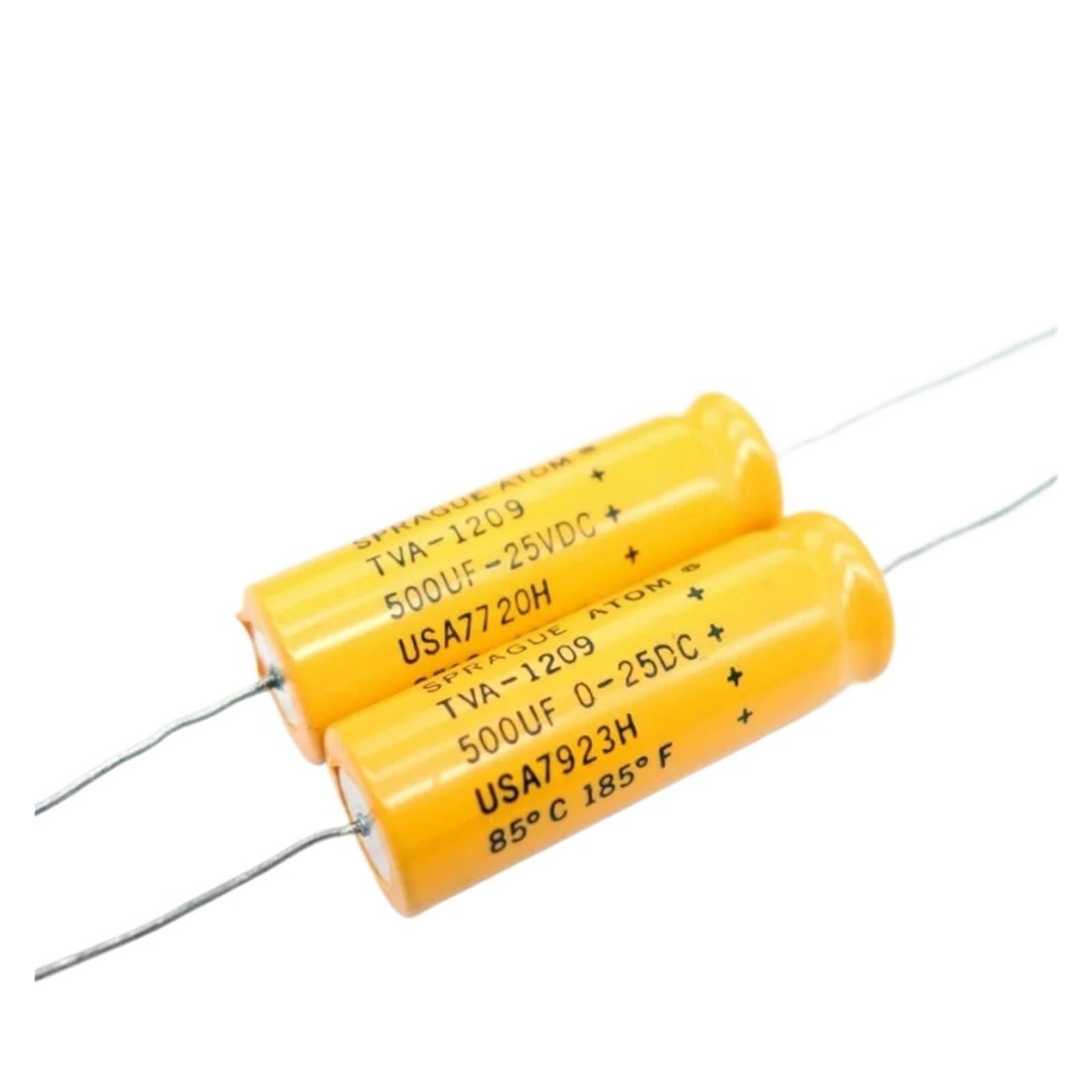 BALYDLUL 2pcs 25V 500UF 170UF 10V Electrolytic Capacitor(25V 500UF)