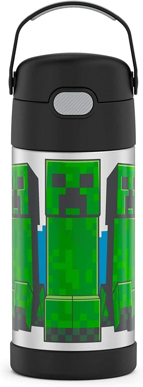 THERMOS FUNTAINER Minecraft Water Bottles, 16 Ounce & 12 Ounce