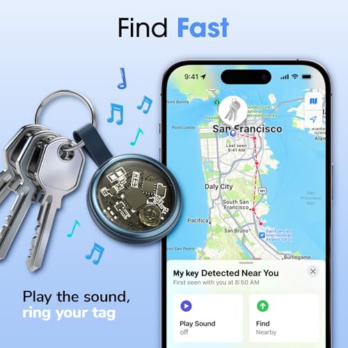 Air Tracker Tags 4 Pack for iOS and Android Bluetooth Smart Compatible with Apple Find My - image 5
