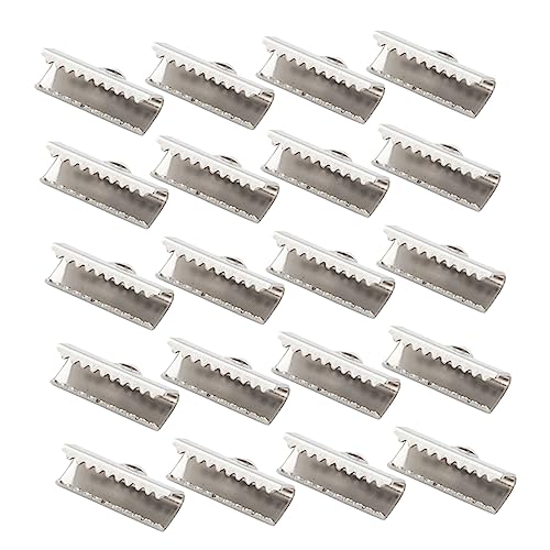 ULDIGI 100pcs Stainless Clip Buckle Jewelry Making Clamp for DIY Choker Earrings Bracelets Stain-Resistant