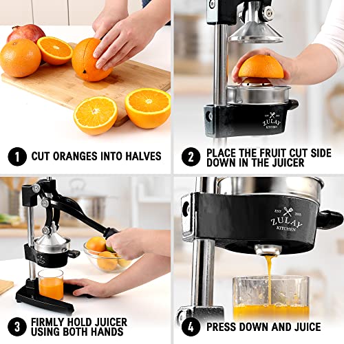 Zulay-Kitchen-Cast-Iron-Orange-Juice-Squeezer-Heavy-Duty-Easy-to-Clean-Professional-Citrus-Juicer-Durable-Stainless-Steel-Lemon-Squeezer-Sturdy-Manual-Citrus-Press-Orange-Squeezer-Black
