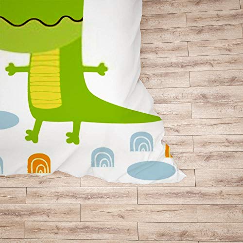 Linge de lit crocodile doux et résistant aux plis format Queen Size - 6