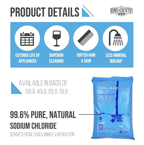50 pound bag of all natural solar salt for water softener