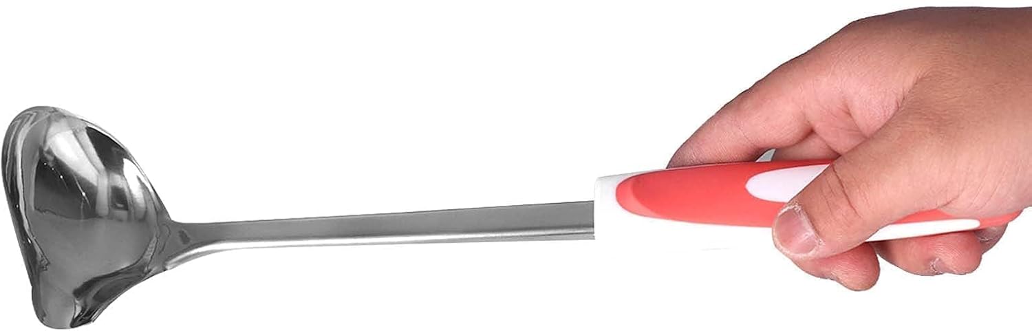 Stainless Steel Ladles Spoon, Soup Ladle, Stainless Steel Canning Ladle with Pour Spout Kitchen Soup Spoons for Serving Cooking Canning