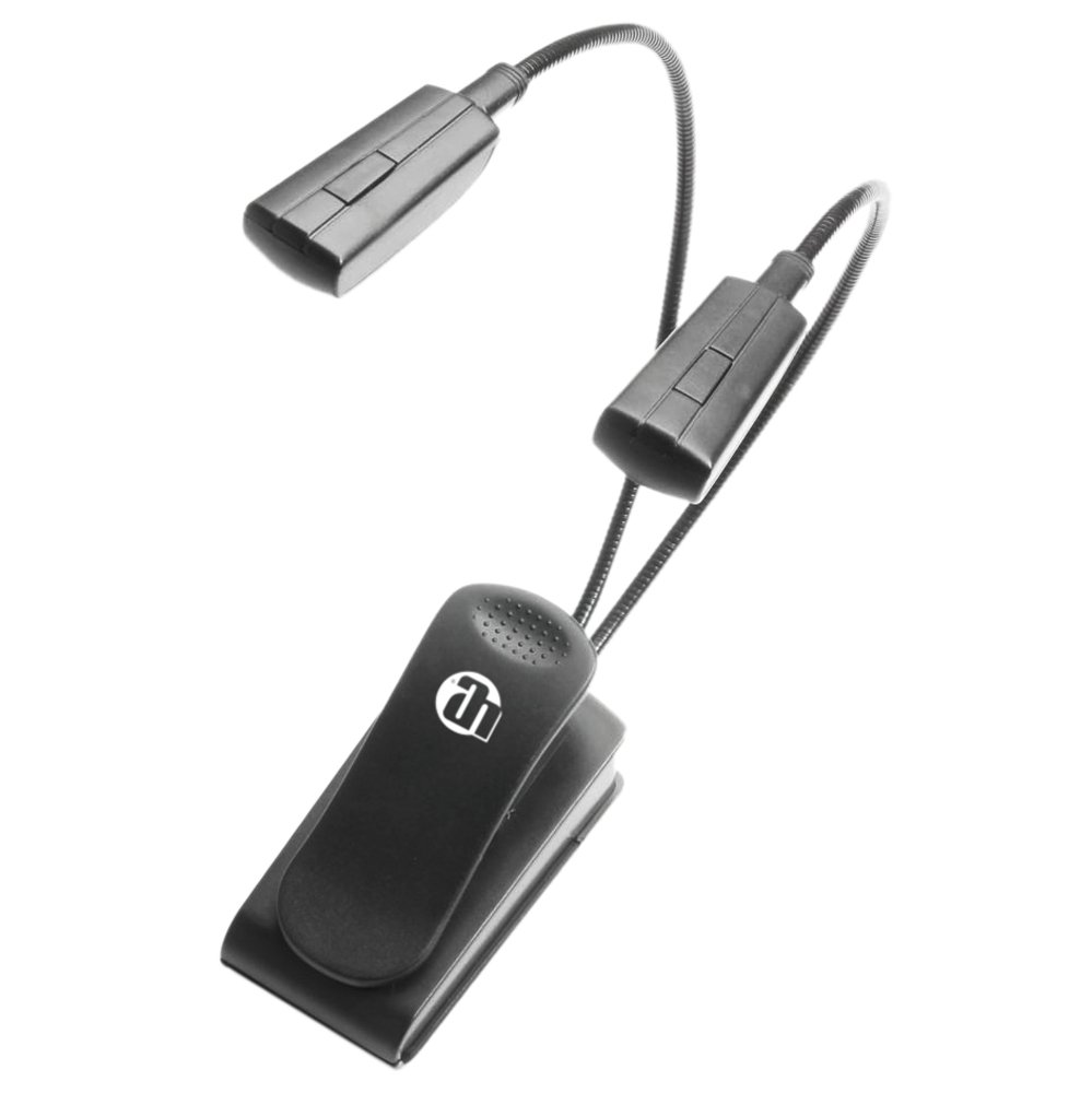 ADAM HALL SLED2PRO SLED 2 Pro LED-Notenpultleuchte incl. Stecker-Netzteil, USB-Kabel (4x Leuchtdioden, 2x Schwanenhälse) Flexilight Minilight
