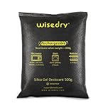 wisedry Silica Gel Packets Car Dehumidifier Bag Reusable, 1kg [2 x 500 Gram] Microwave Fast Reactivated Desiccant Sachets Eliminates Foggy Damp Windscreen, Moisture Absorber for Car, Caravan, Van