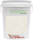 FirmoLux Grassello Authentic Venetian Plaster | Shiny Polished Plaster | Made in Italy from Lime & Marble | Light Colors (5) | Color: BM969 Soft Chamois