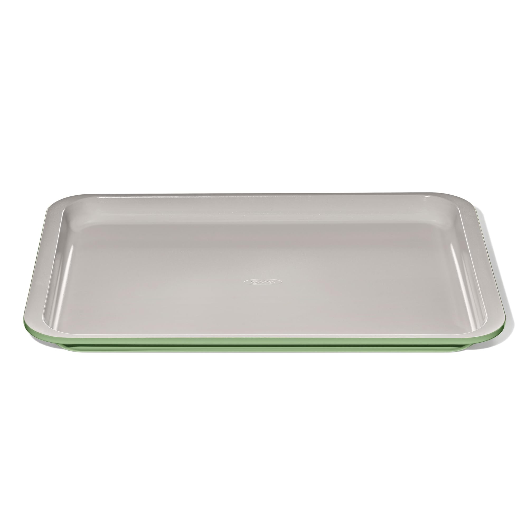 OXO Good Grips Non-Stick Pro Ceramic Coated Metal Bakeware Half Sheet Pan — Basil, Ceramic Non-stick Baking Pans for Oven, Baking Sheet, Cookie Sheets for Oven
