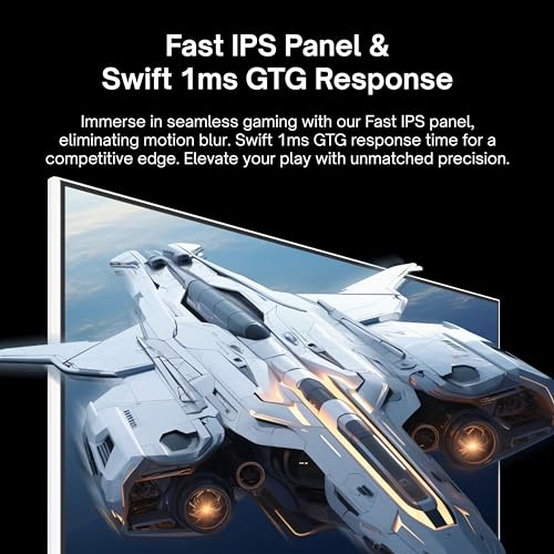 Image of Pixio Two PX248 Wave White 24 inch 200Hz FHD 1080p Resolution Fast IPS Panel 1ms GTG Response Time Gaming Monitor and PS1D Wave White Dual Monitor Arm - Fits up to 32 inches and 19.8lbs
