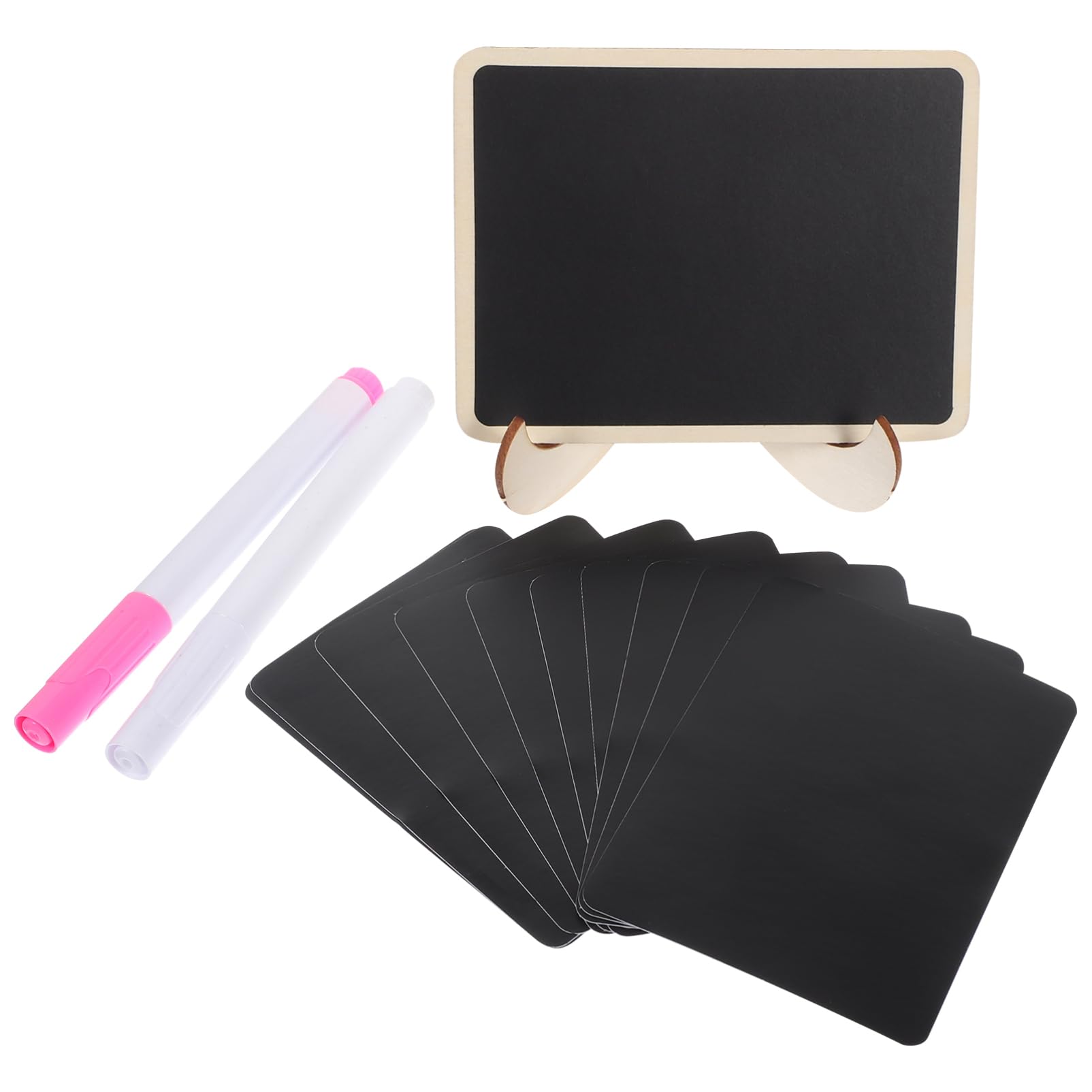 STOBOK 4sätze Mini-kreidetafel Mit Standfuß Tafeln Für -dekoration Tischbeschriftung Hochzeiten Und Veranstaltungen Wiederverwendbare Abwischbare Memotafeln