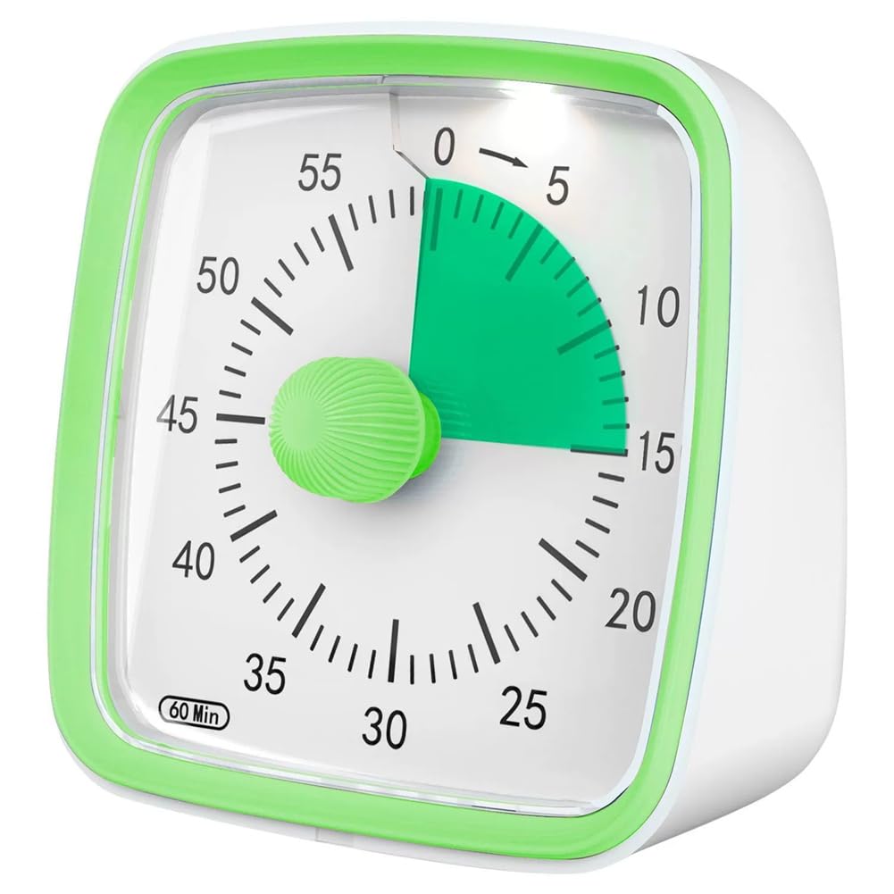 Hndhbfgrt Digital Kitchen Timer with Visual Countdown, Count Up, Loud Alarms for Enhanced Cooking and Baking