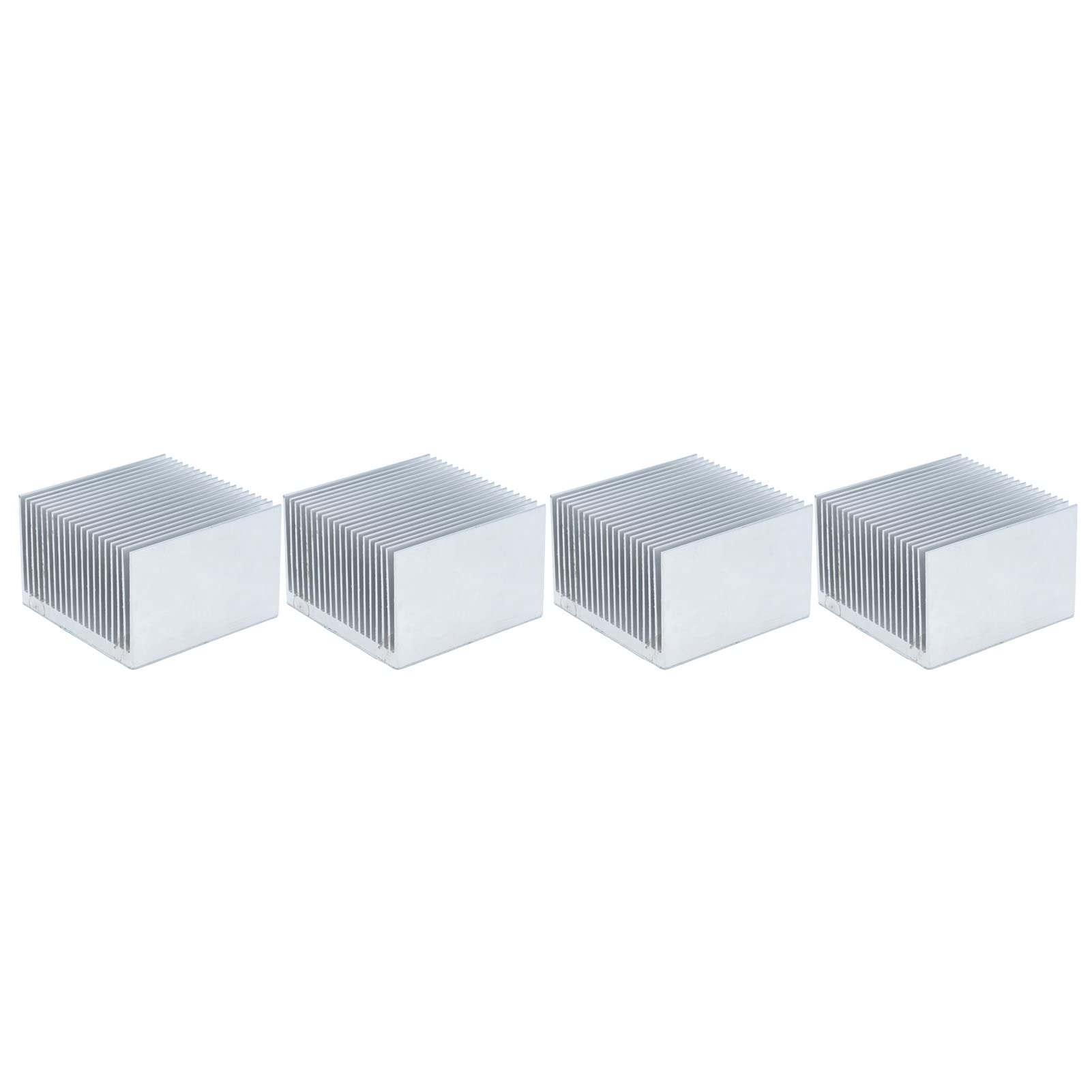 4 Alette di Raffreddamento del Dissipatore di Calore in Alluminio 60 X 60 X 39 Mm Dissipatore di Calore Anodizzato per Modulo CPU e Modulo di Alimentazione Contatto d'aria di Grandi (Con