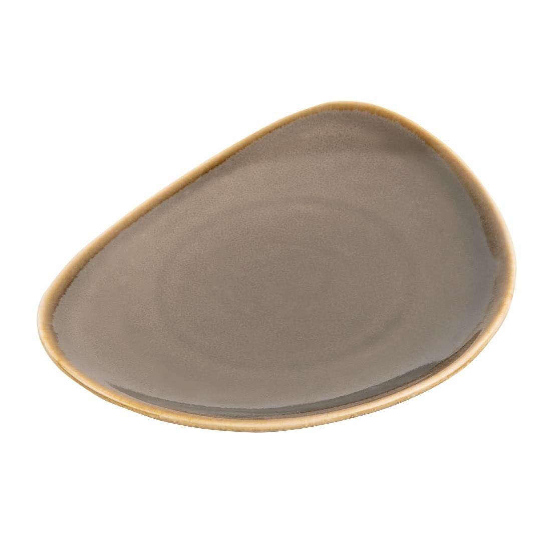 Olympia Kiln Smoke Tri Plate - 165mm 6 1/2" (Box 6)