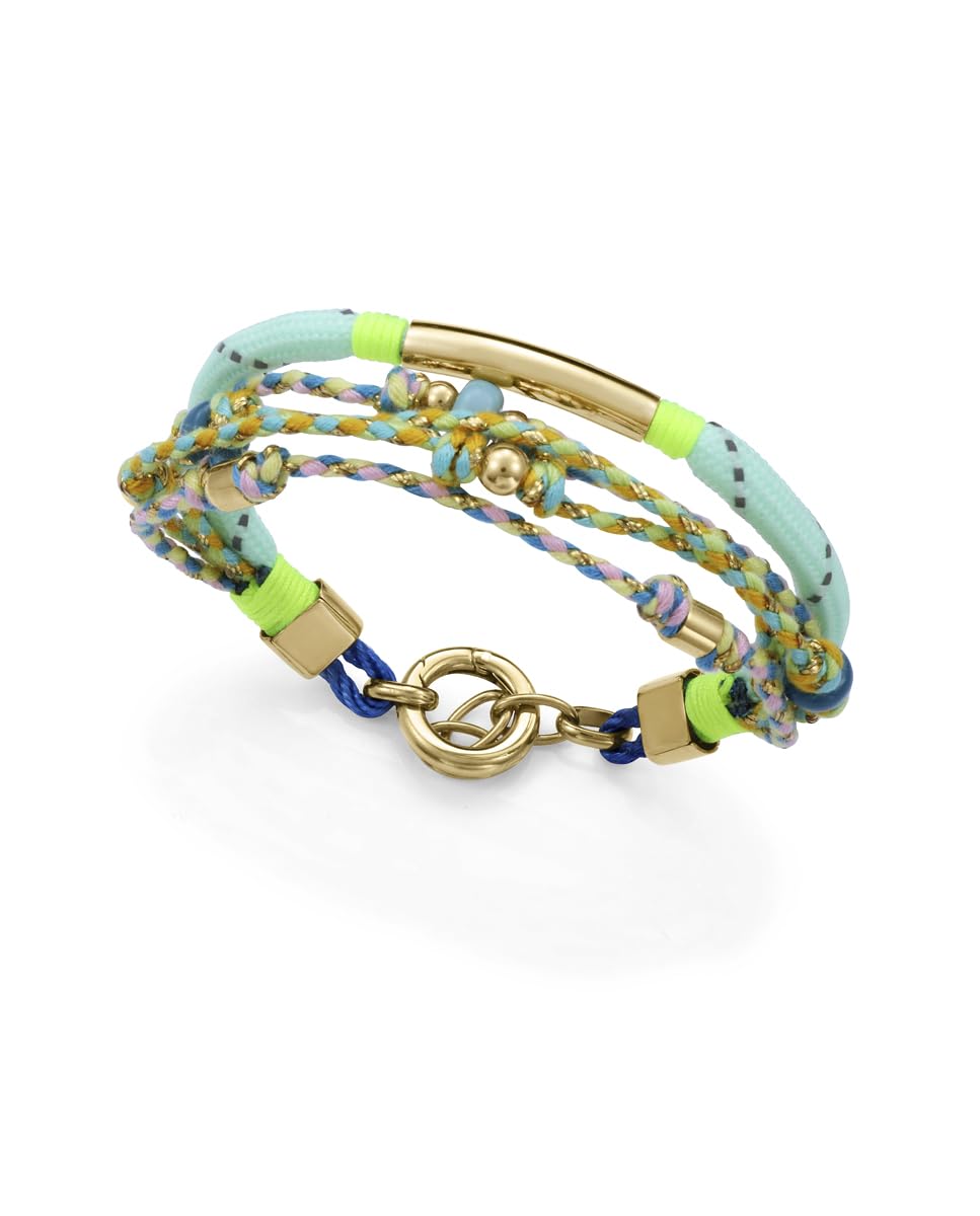 Viceroy Pulsera Mujer de Acero Inoxidable y Cordón - 17,5 cm - 14364P