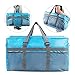 REDCAMP Foldable Travel Bag, 75L/96L/100L Large Sports Bag, Packable Duffle Bag, Lightweight Waterproof Duffel Holdall Bag, Blue 75l, 75L