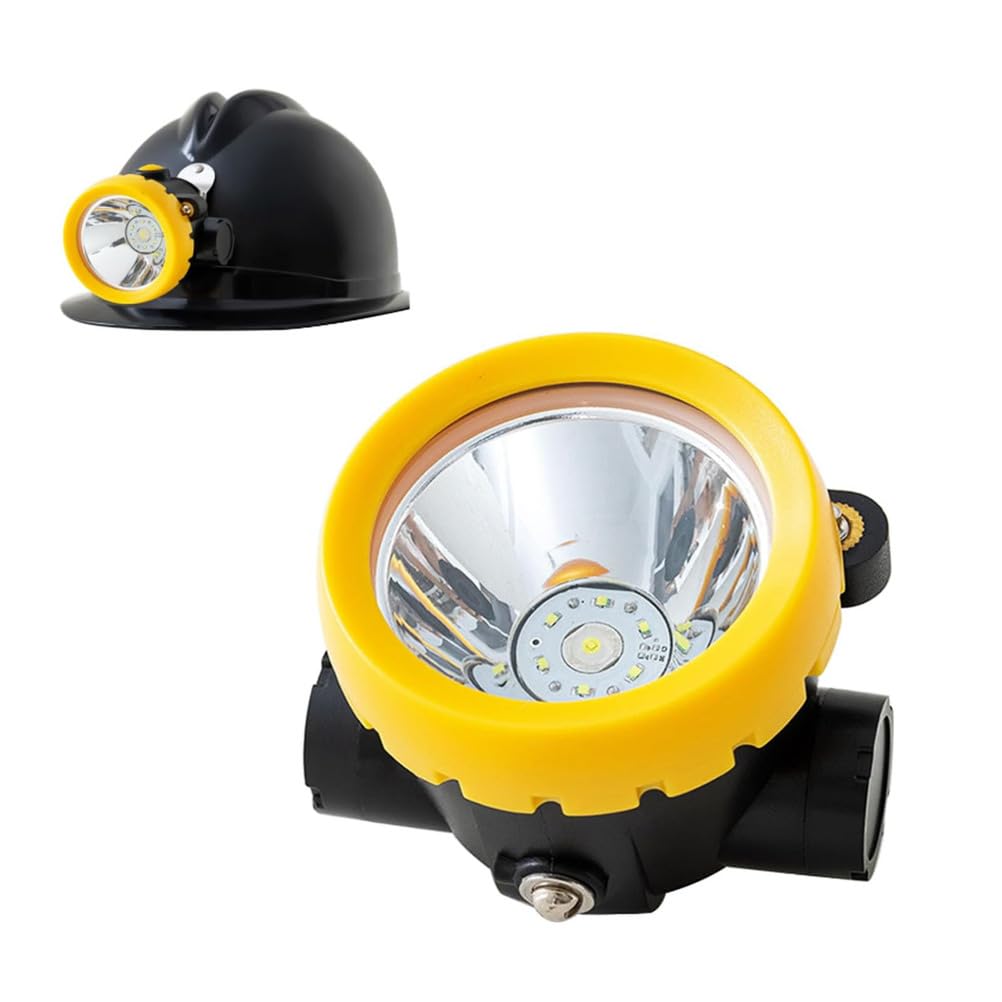 HYZHANHONG Rechargeable Waterproof Cap Lamp-Super Bright LED Mining Headlamp Explosion-Proof Underground Miner Light for Tunnel, Coal Mine, Construction Work, Outdoor Night Use