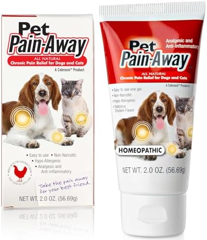 All Natural Dog Arthritis Pain Relief, Cat Pain Relief, Dog Pain Relief Anti Inflammatory, Dog Joint Pain Relief, Homeopathic Pain Reliever for Large and Small Dogs and Cats (2-Pack)