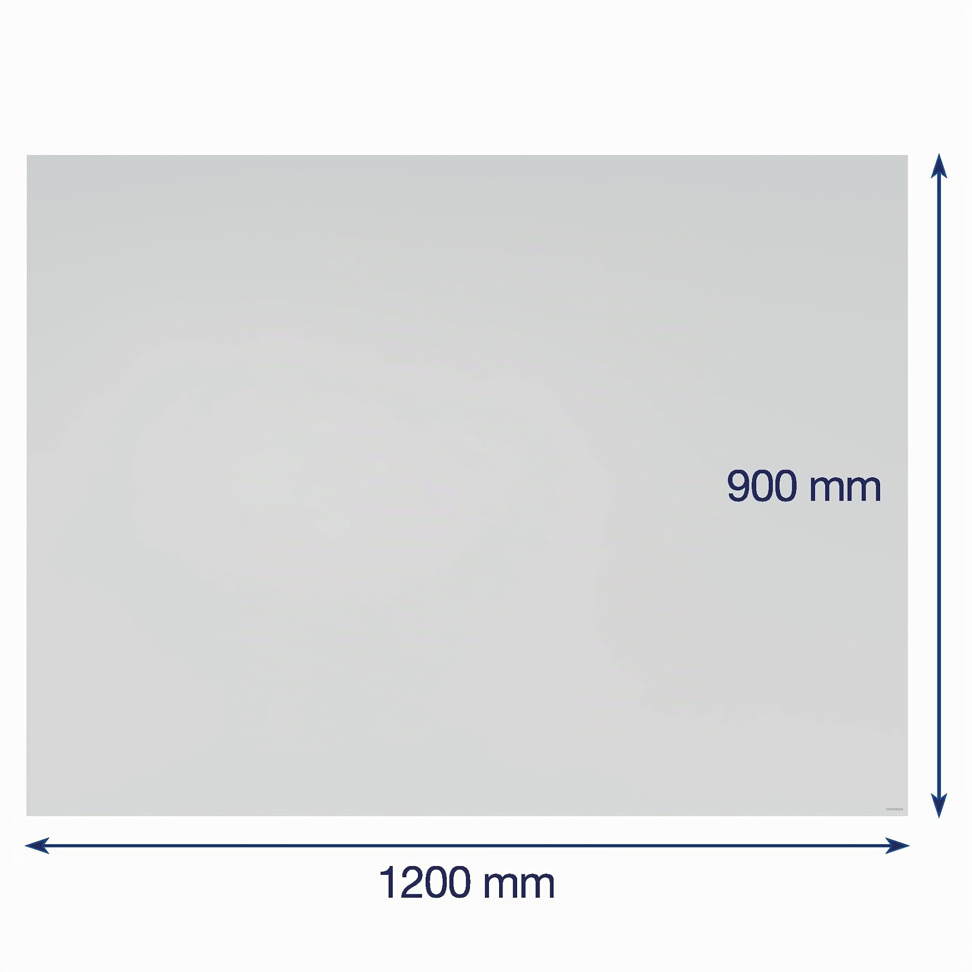FRANKEN Infinity Whiteboard, Magnetische Schreibtafel ohne Rahmen, 120 x 90 cm, Direktes Zusammenfügen mehrerer Tafeln und Hoch-/ Querformat möglich, Für Büro & Home Office, Stahl-Oberfläche, SCM6103