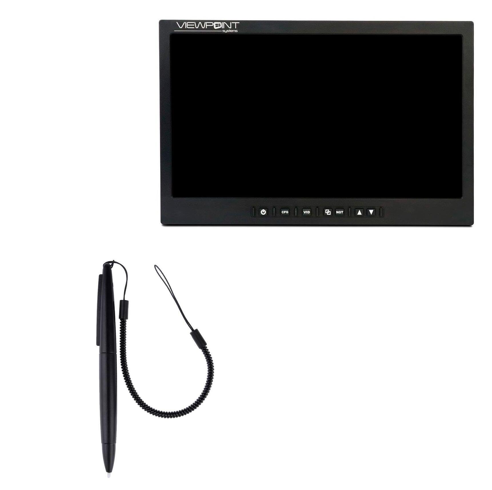 BoxWave Stylus Pen Compatible with ViewPoint Systems VPT-24UHD-MIL (23.8 in) - DirectSign Resistive Stylus, for Resistive Touchscreens Plastic Lanyard - Jet Black