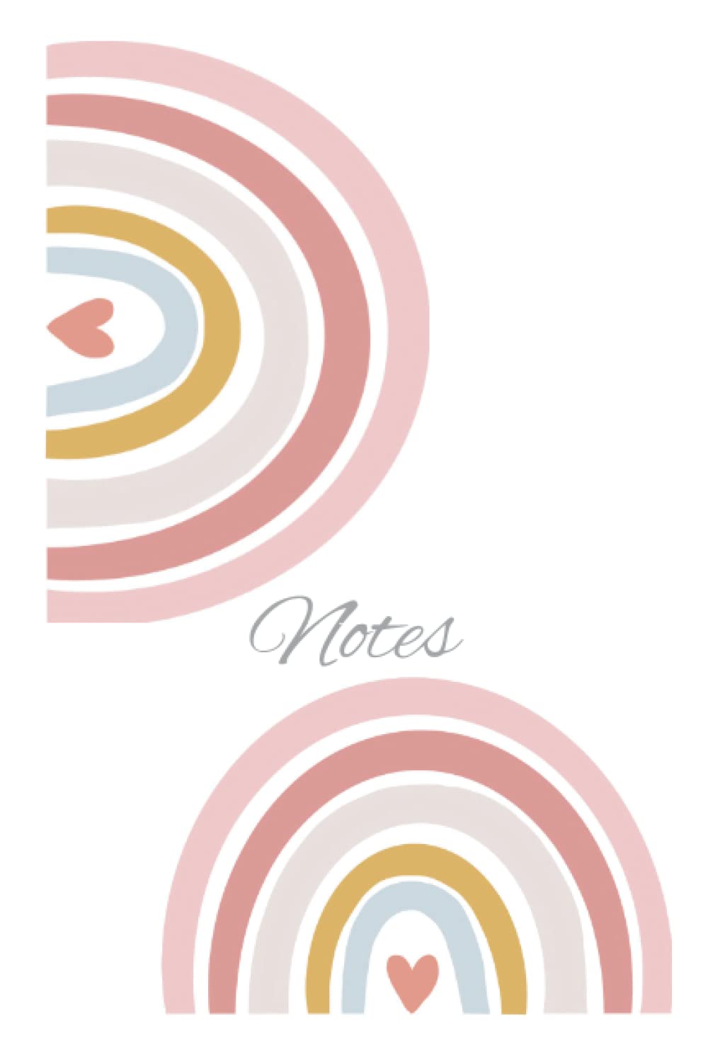 Boho Rainbow Mini Notebook: Boho Rainbow mini lined notebook for girls