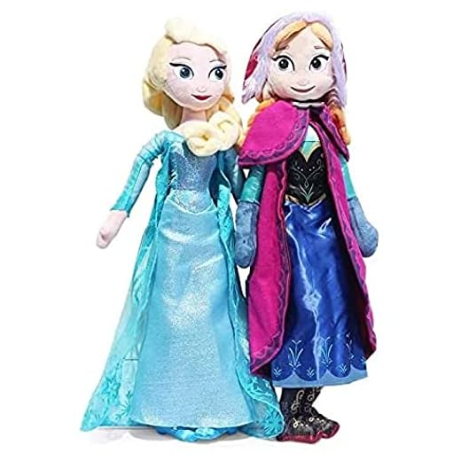Desconocido 2 unids/Set 40 cm Anna Elsa muñeca de Peluche, Juguete Snow Queen muñeca de Peluche Juguete de cumpleaños para niños niña