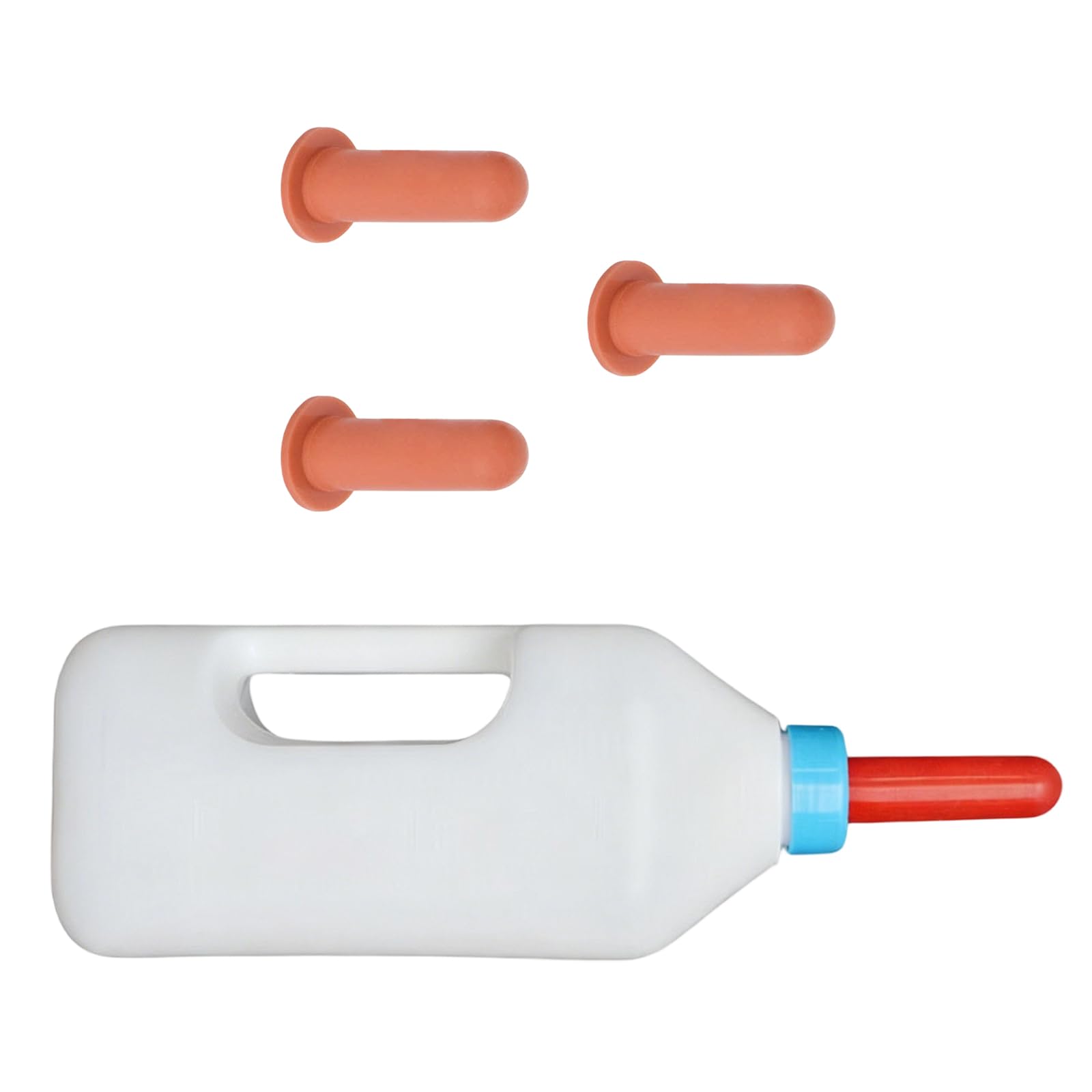 Ljmyy Thickened Calf Feeding Bottle 2L Capacity With Ergonomic Handle For Easy to Grip Controlled Milk Flows Livestock Feeder