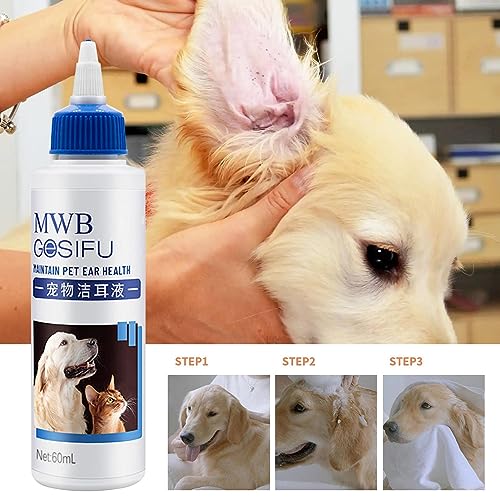 orelha cachorro, para enxaguar as orelhas calmante para gatos, ouvido e gotas para cães pequenos, cã
