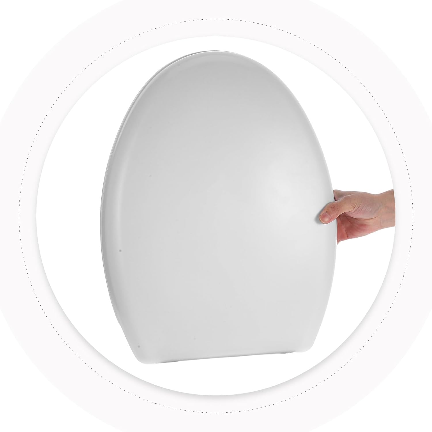 Thickened Toilet Seat Cover with Enhanced Strength Bathroom Accessory for Home Office Public Restrooms Compatible with Toilet Models