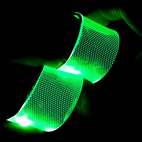 Image of Cosplays Flexible RGB DIY Decorations LED Lights Change Color Strip Holiday AAA Kit Suitable for Cosplay Helmet DIY Modification Light Strips Superhero green