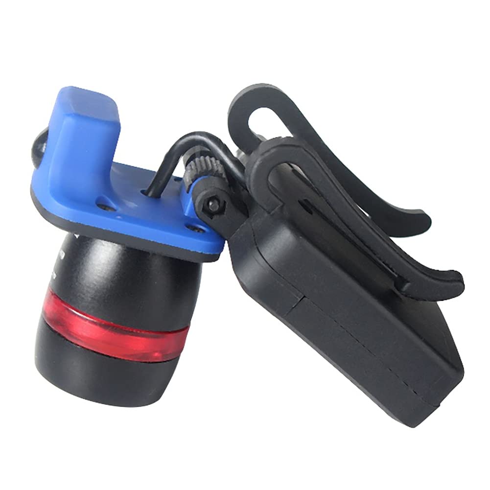 NC 250Lm LED Clip-On Head Torch Cap Hat Light Headlamp Fishing Camping Zoomable Torch Red