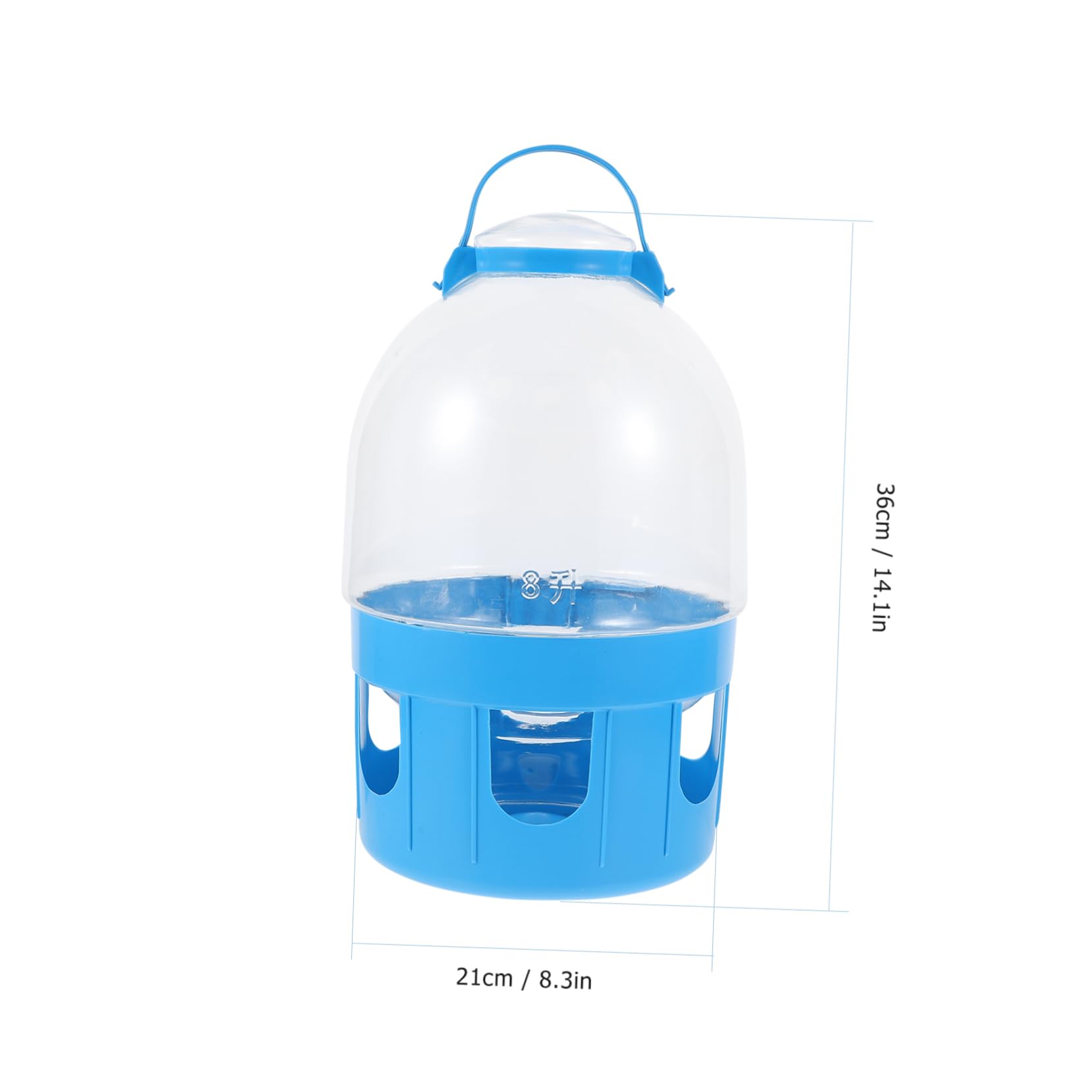 Abaodam Tauben Wasserspender mit Großer Kapazität aus PVC Runde Form Einfache Handhabung und Reinigung für Vogel Wasserversorgung zu Hause Zufällige Farbe