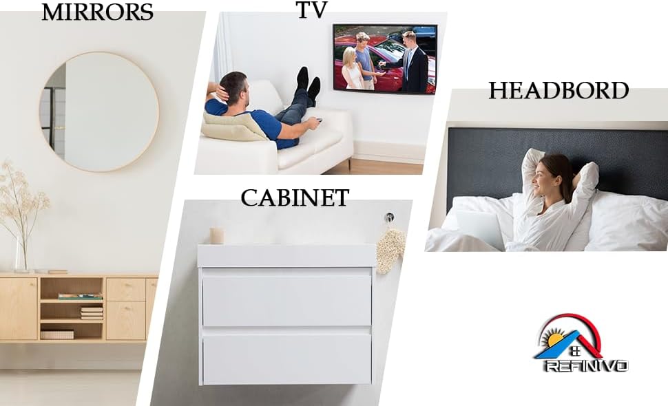 Miniatura 7 de Colgador de tacos franceses resistente, clips Z de aluminio, 50 pulgadas, para fotos, espejos, cabeceras, pizarras blancas, arte, estantes, gabinetes